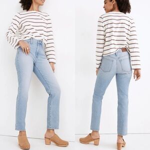 Madewell Perfect Vintage‎ Jeans High Waist Tapered Mom Jeans Size 28 Denim Blue